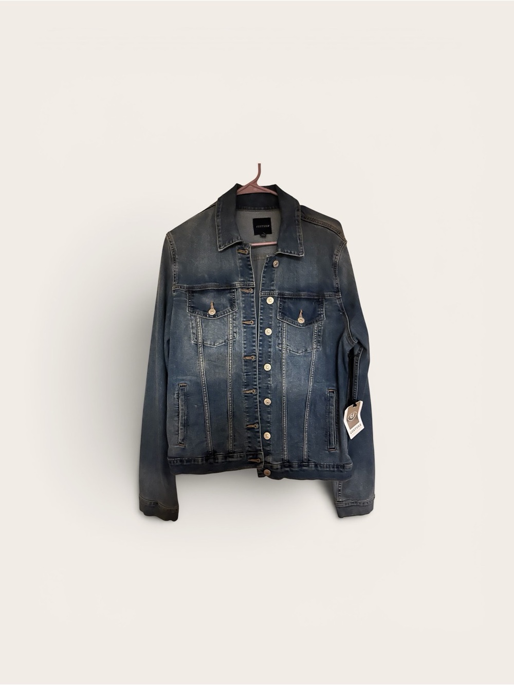 Just USA Blue Washed Denim Jean Jacket